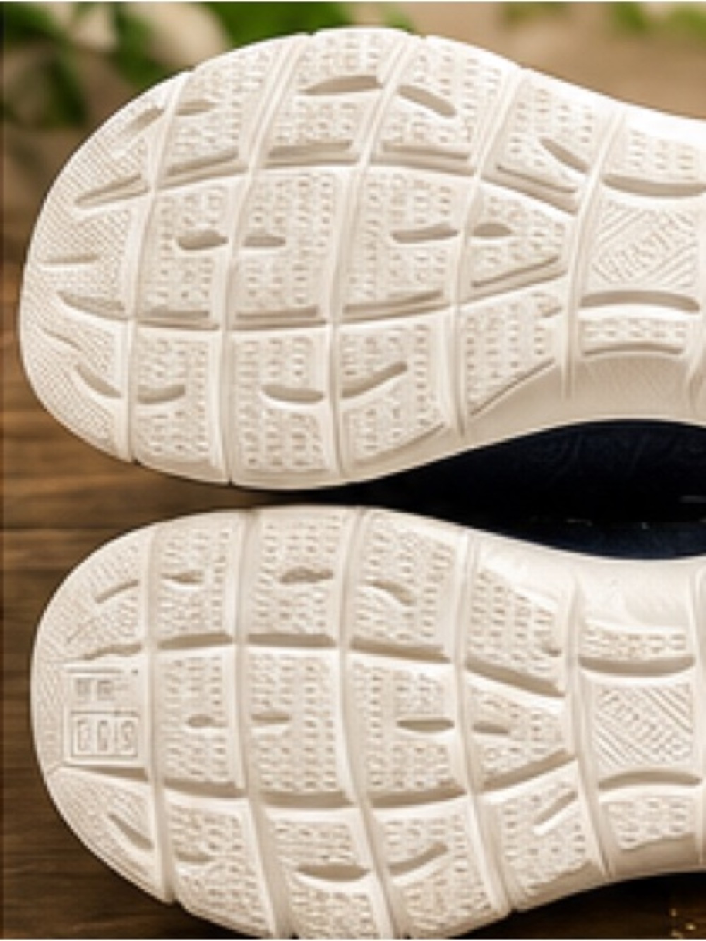 Skechers Women's Navy and Pink Slip-On Vegan Memory Foam Sneakers - Picture 6 of 6